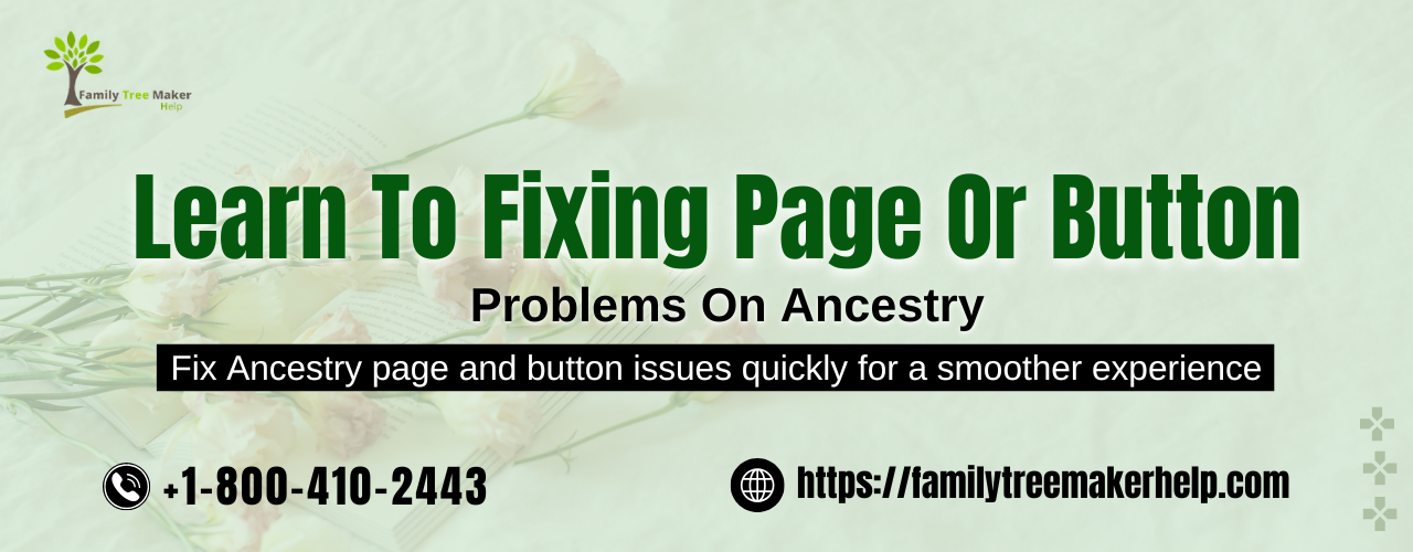 Fixing Page or Button Problems on Ancestry