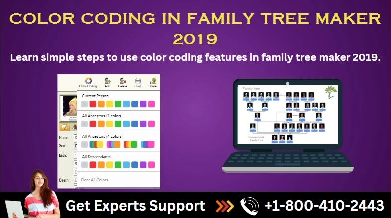 color coding in family tree maker 2019