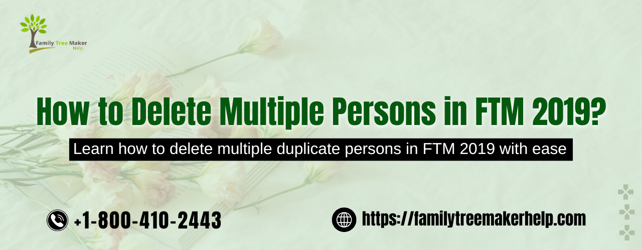 Delete Multiple Persons in FTM 2019