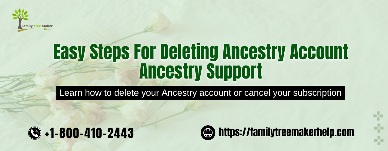 how to delete ancestry account