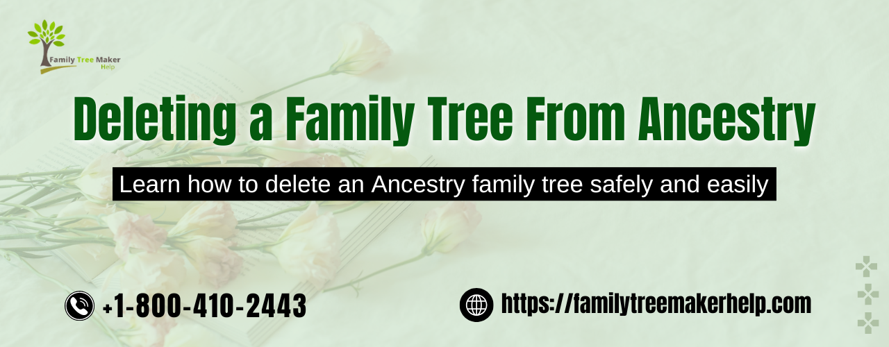 Deleting a Family Tree from Ancestry