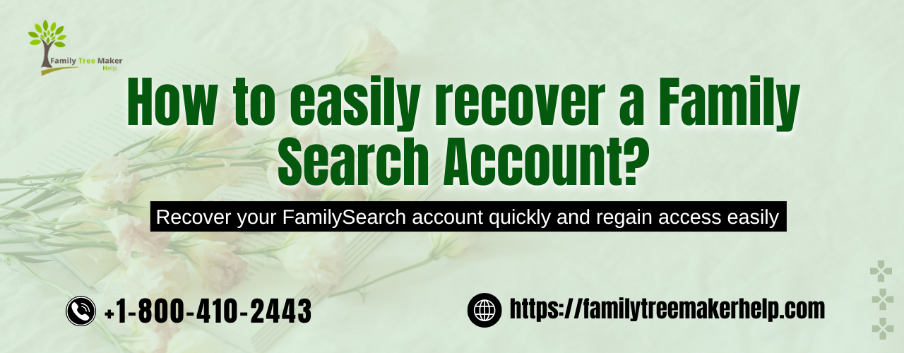 Recover my familysearch account