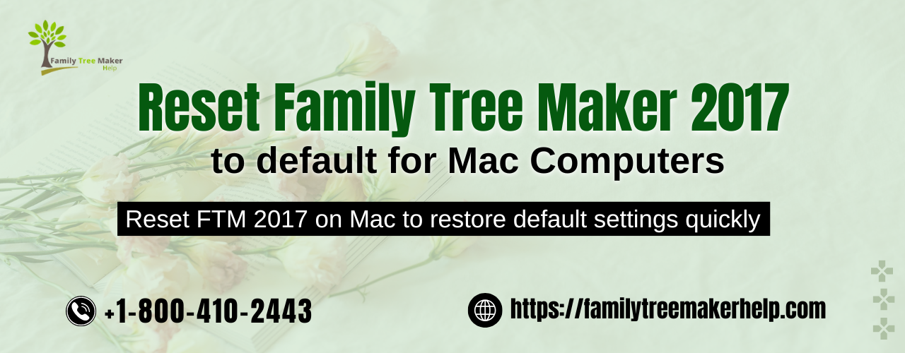 Reset FTM 2017 to Default Mac Computers