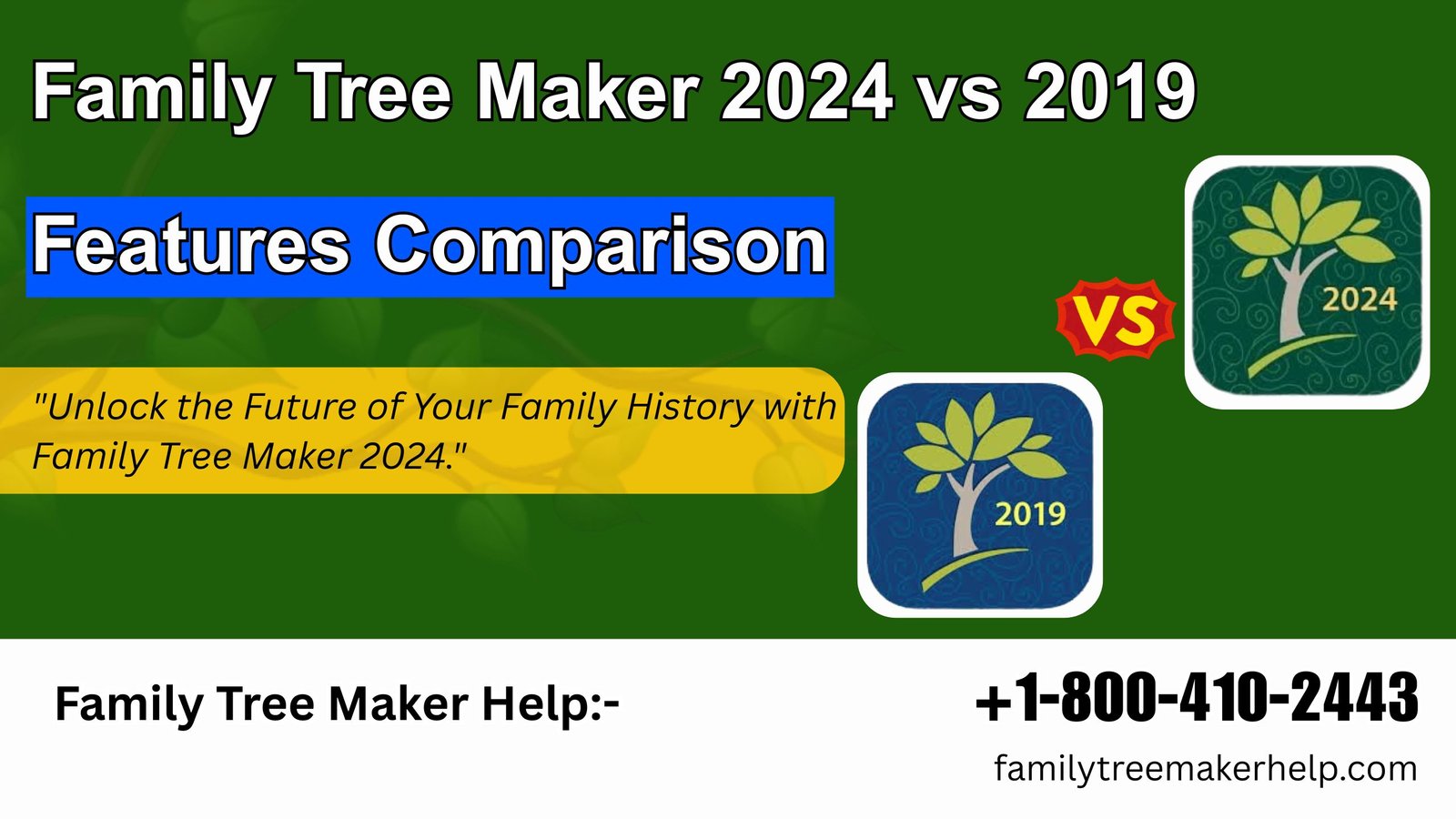 Family Tree Maker 2024 vs 2019